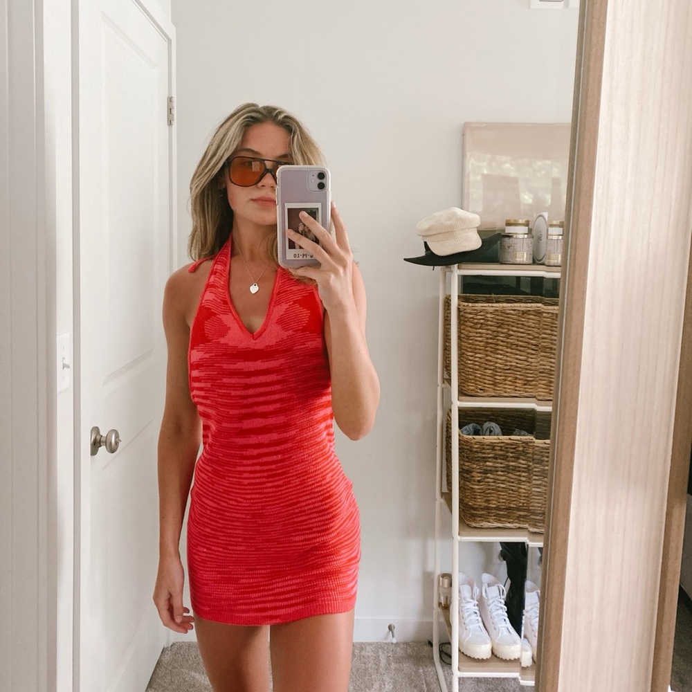 VRG GRL open back cover up dress